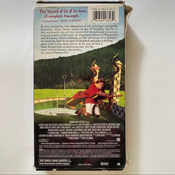 Harry Potter, Sorcerer's Stone, VHS Video tape, Vintage - Picture 2 of 4